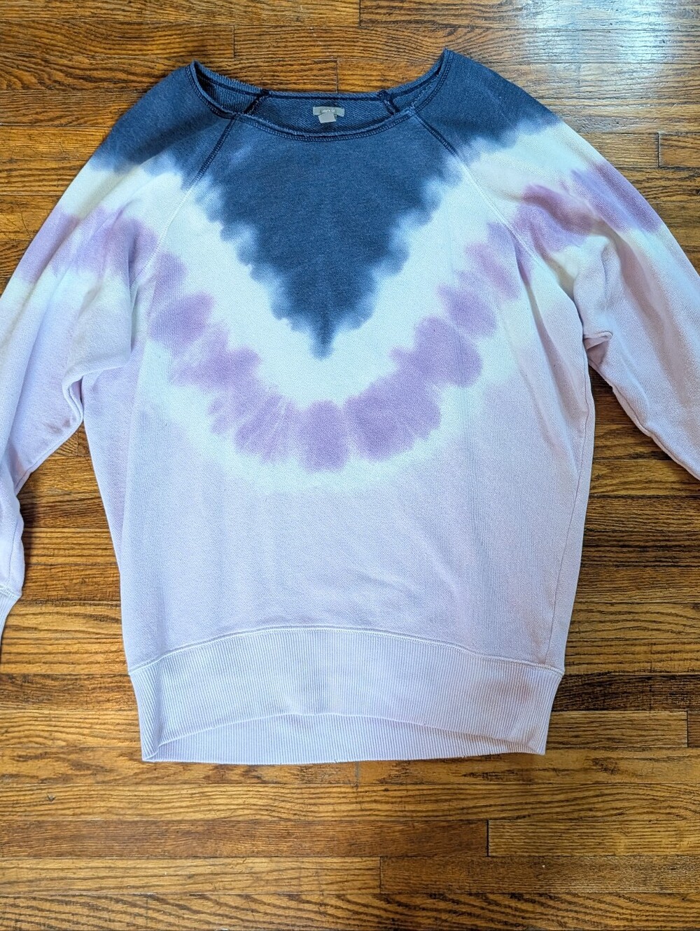 aerie Tie-Dye Crewneck Sweatshirt - Navy & Lavender